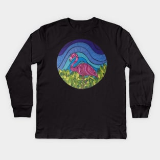 Flamingo Kids Long Sleeve T-Shirt